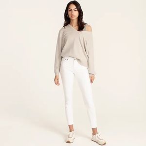 J. Crew Toothpick Jeans in White